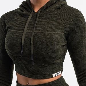 Echt Comfort Hoodie - Green Marl